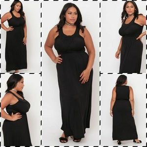 Black maxi dress